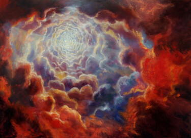 Картина под названием "Vortex XV" - Daniel Loveday, Подлинное произведение искусства, Масло