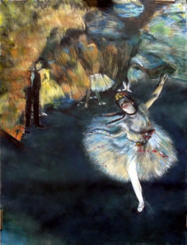 Peinture intitulée "Copie de la Danseus…" par Daniel Lutaud, Œuvre d'art originale, Huile