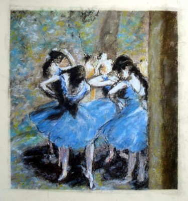 Peinture intitulée "Copie des Danseuses…" par Daniel Lutaud, Œuvre d'art originale, Huile