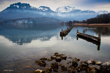 Fotografie getiteld "Le lac à deux" door Daniel Meynial, Origineel Kunstwerk, Digitale fotografie