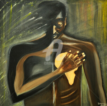 Peinture intitulée ""VENERATION"" par Danygil, Œuvre d'art originale, Huile