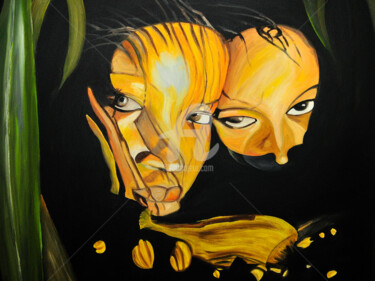 Pintura titulada "« THE TWO SISTERS »" por Danygil, Obra de arte original, Oleo