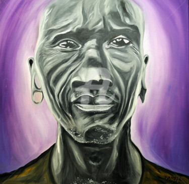 Peinture intitulée ""AFRICAN"" par Danygil, Œuvre d'art originale, Huile