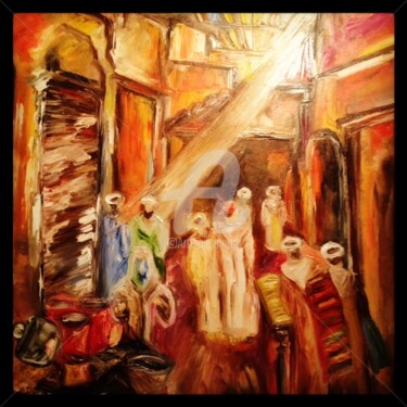 Painting titled ""MEDINA 9"" by Danygil, Original Artwork, Oil