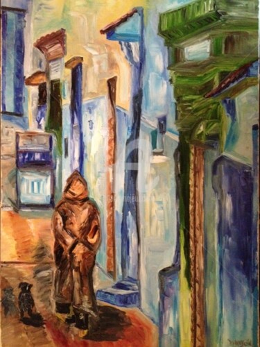 Painting titled ""MEDINA 7"" by Danygil, Original Artwork, Oil