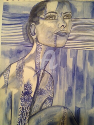 Drawing titled ""FEMME LIBEREE" (LI…" by Danygil, Original Artwork, Ink