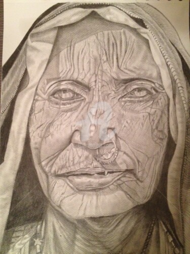 Drawing titled ""L'INDIENNE" (THE I…" by Danygil, Original Artwork, Pencil