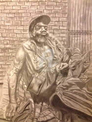 Drawing titled ""GEORGES"" by Danygil, Original Artwork, Pencil