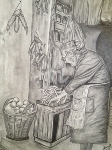 Dibujo titulada ""FRUIT & VEGETABLE…" por Danygil, Obra de arte original, Lápiz