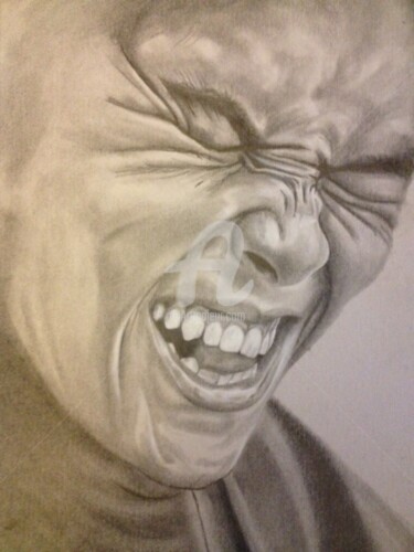 Drawing titled ""RIRE A LA VIE" "LA…" by Danygil, Original Artwork, Silverpoint