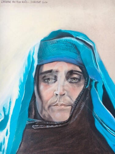 Drawing titled ""SHARBAT GULA" âgée…" by Danygil, Original Artwork, Pastel