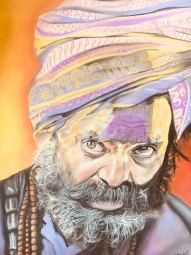 ""AVEC ETONNEMENT" -…" başlıklı Resim Danygil tarafından, Orijinal sanat, Pastel