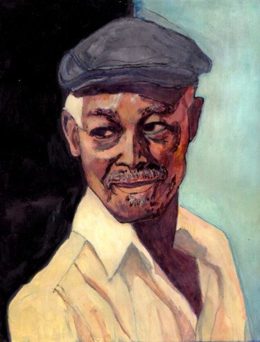 Painting titled "Ibrahim Ferrer" by Daniel Lyle, Original Artwork