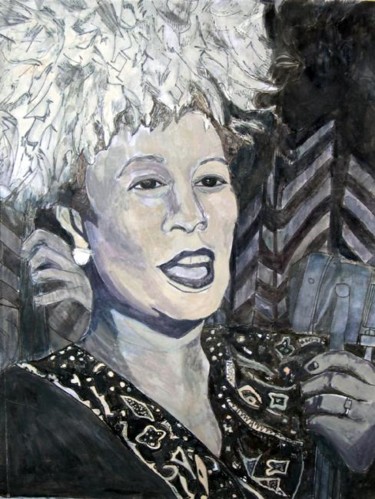 Painting titled "Ella Fitzgerald" by Daniel Lyle, Original Artwork