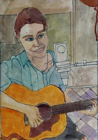Painting titled "Gillian Welch" by Daniel Lyle, Original Artwork