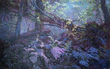 Pintura intitulada "Los árboles gritan…" por Daniel Rubio Rebollo, Obras de arte originais, Acrílico Montado em Armação em m…