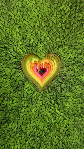 "MELTING HEART ESSEN…" başlıklı Heykel Daniel Du Preez tarafından, Orijinal sanat, Kâğıt