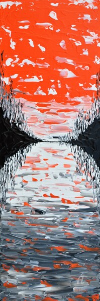 Peinture intitulée "Thames River 4" par Daniel Urbaník, Œuvre d'art originale, Acrylique