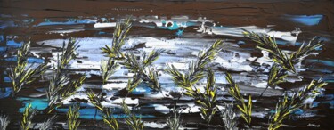 Pintura titulada "Blue Sunset In The…" por Daniel Urbaník, Obra de arte original, Acrílico