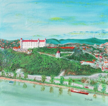 Pintura intitulada "Bratislava - Slovak…" por Daniel Urbaník, Obras de arte originais, Óleo