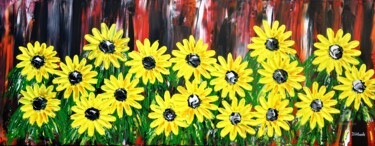 Painting titled "Sunflower 2" by Daniel Urbaník, Original Artwork, Acrylic