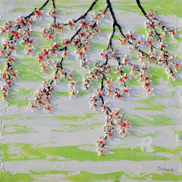 Malerei mit dem Titel "Cherries in the spr…" von Daniel Urbaník, Original-Kunstwerk, Öl