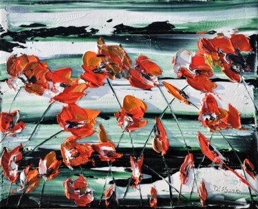 Painting titled "A Meadow Full Of Po…" by Daniel Urbaník, Original Artwork