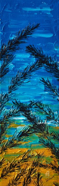 Painting titled "Dream In Grass" by Daniel Urbaník, Original Artwork, Acrylic