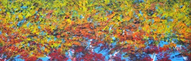 Malerei mit dem Titel "Autumn In Birch Tre…" von Daniel Urbaník, Original-Kunstwerk, Acryl