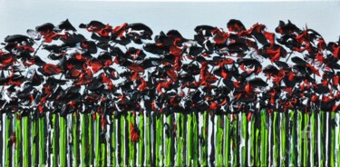 Painting titled "Meadow In Summer 7" by Daniel Urbaník, Original Artwork, Acrylic