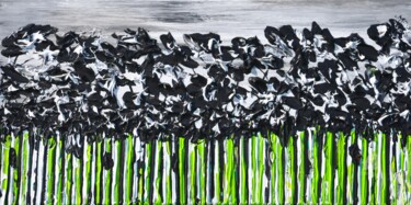 Painting titled "Meadow In Summer 8" by Daniel Urbaník, Original Artwork, Acrylic