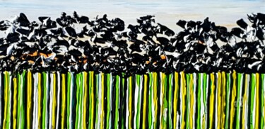 Painting titled "Meadow In Summer 10" by Daniel Urbaník, Original Artwork, Acrylic