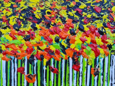 Painting titled "Magic Meadow" by Daniel Urbaník, Original Artwork, Acrylic