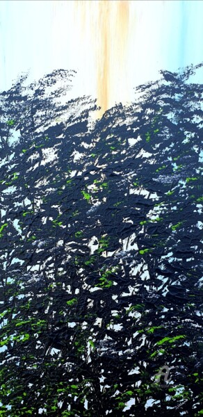 Painting titled "Eclipse In The Fore…" by Daniel Urbaník, Original Artwork, Acrylic