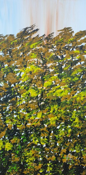 Painting titled "Autumn Trees 1" by Daniel Urbaník, Original Artwork, Acrylic