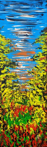 Painting titled "Autumn Wind 1" by Daniel Urbaník, Original Artwork, Acrylic