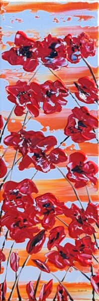 Peinture intitulée "Poppy Songs" par Daniel Urbaník, Œuvre d'art originale, Acrylique