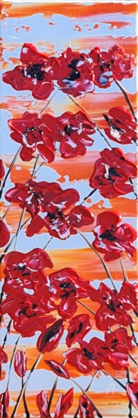 Painting titled "Poppy Songs" by Daniel Urbaník, Original Artwork, Acrylic