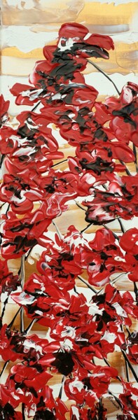 Peinture intitulée "Poppy Songs 5" par Daniel Urbaník, Œuvre d'art originale, Acrylique