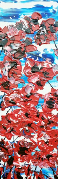Peinture intitulée "Poppy Songs 6" par Daniel Urbaník, Œuvre d'art originale, Acrylique