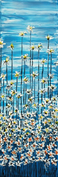 Painting titled "Daisy song" by Daniel Urbaník, Original Artwork, Acrylic