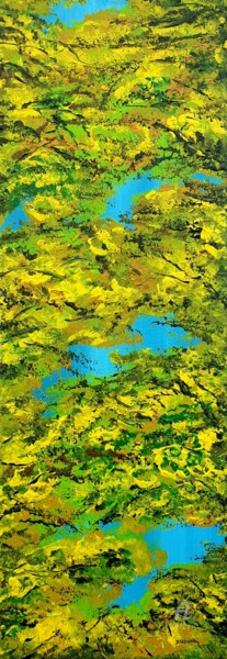 Painting titled "Colorful autumn 1" by Daniel Urbaník, Original Artwork, Acrylic