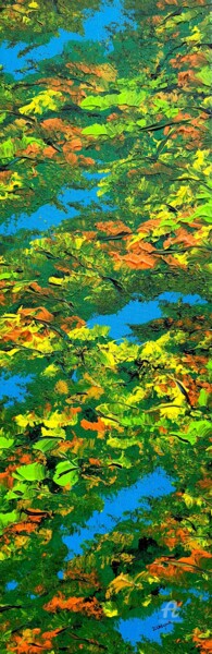 Painting titled "Colorful autumn 3" by Daniel Urbaník, Original Artwork, Acrylic