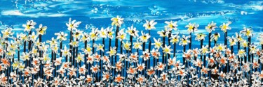 Peinture intitulée "Daisy songs" par Daniel Urbaník, Œuvre d'art originale, Acrylique
