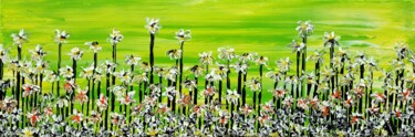 Peinture intitulée "Daisy songs 1" par Daniel Urbaník, Œuvre d'art originale, Acrylique