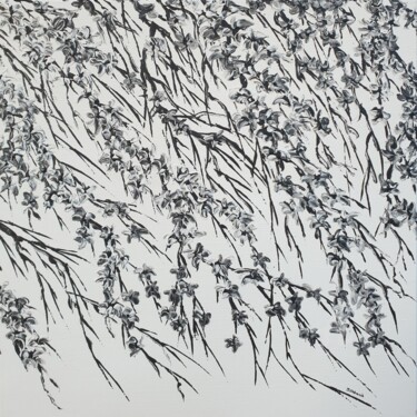 Peinture intitulée "Veil of flowering c…" par Daniel Urbaník, Œuvre d'art originale, Acrylique