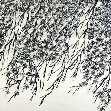 Malerei mit dem Titel "Veil of flowering c…" von Daniel Urbaník, Original-Kunstwerk, Acryl
