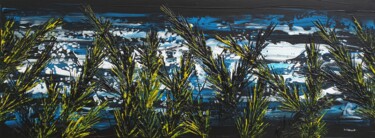 Painting titled "Light In The Grass" by Daniel Urbaník, Original Artwork, Acrylic