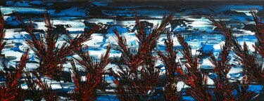 Painting titled "Light In The Grass 2" by Daniel Urbaník, Original Artwork, Acrylic