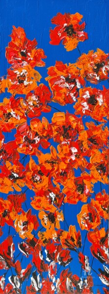 Painting titled "Poppy Delight 4" by Daniel Urbaník, Original Artwork, Acrylic